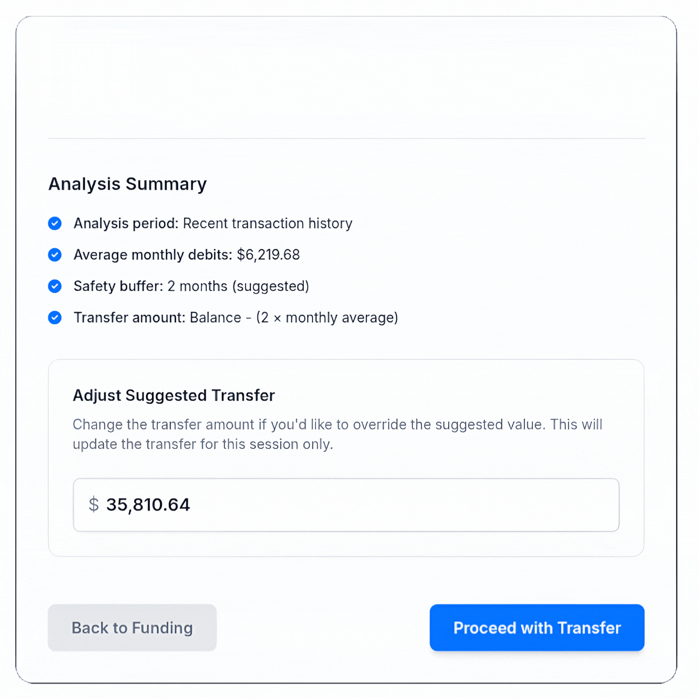 Funding Recommendations