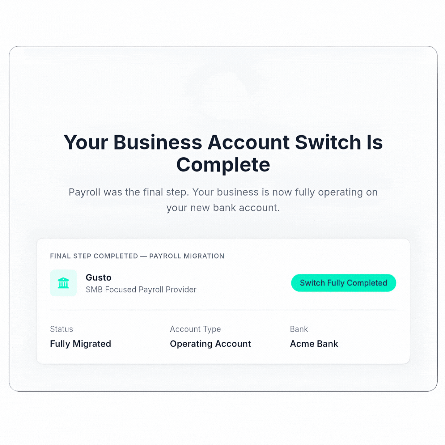 Payroll Migrated with Ease